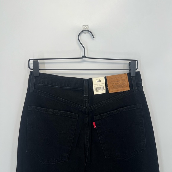 Levi's High Rise Loose Flare Trainwreck Black Jeans - Picture 5 of 8
